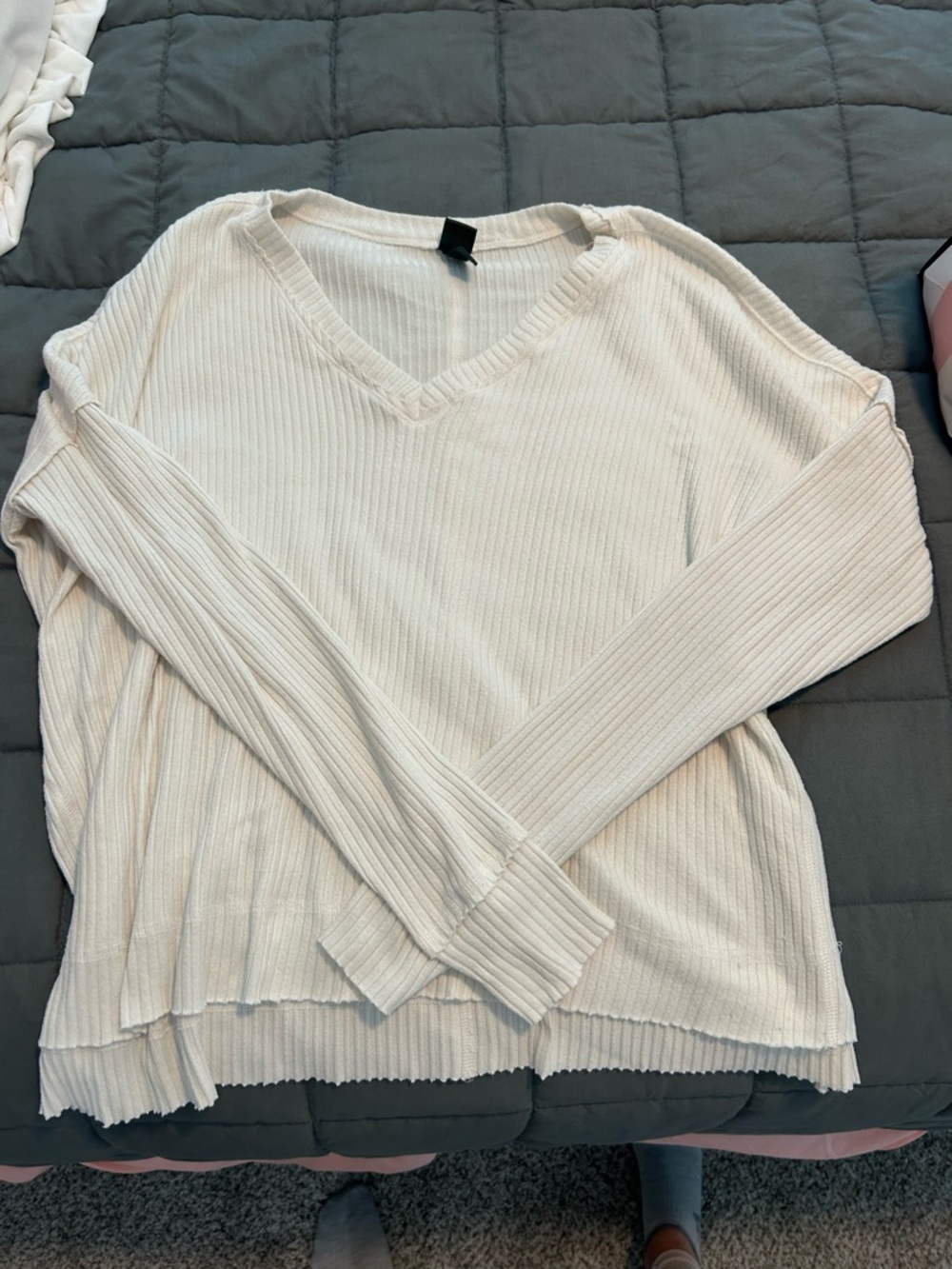 wild fable Ribbed V-Neck Sweater
